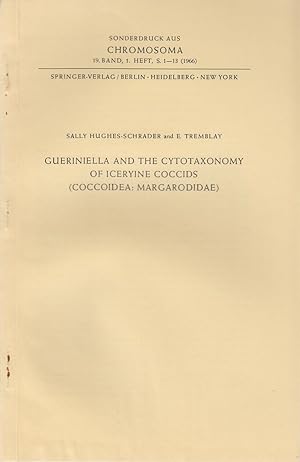 Seller image for Gueriniella and the Cytotaxonomy of Iceryine Coccids (Coccoidea: Margarodidae) by Hughes-Schrader, Sally and Tremblay, E. for sale by Robinson Street Books, IOBA