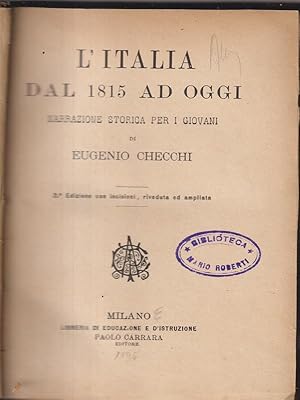 Bild des Verk�ufers f�r L'Italia dal 1815 ad oggi zum Verkauf von Librodifaccia