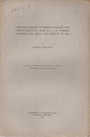 Seller image for Surface Catches of Marine Diatoms and Dinoflagellates Made by U.S.S. Pioneer Between San Diego and Seattle in 1923 by Allen, Winfred Emory for sale by Robinson Street Books, IOBA