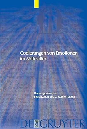 Seller image for Codierungen von Emotionen im Mittelalter / Emotions and Sensibilities in the Middle Ages (Trends in Medieval Philology) (German Edition) [Hardcover ] for sale by booksXpress