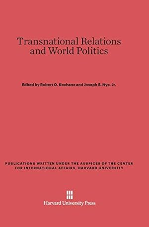 Imagen del vendedor de Transnational Relations and World Politics [Hardcover ] a la venta por booksXpress