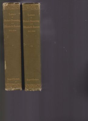 Bild des Verkufers fr The Letters of Robert Browning and Elizabeth Barrett Barrett, Volumes I and II by Browning, Robert; Barrett, Elizabeth Barrett zum Verkauf von Robinson Street Books, IOBA