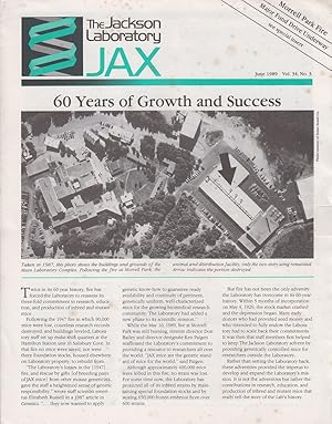 Imagen del vendedor de 60 Years of Growth and Success by The Jackson Laboratory a la venta por Robinson Street Books, IOBA