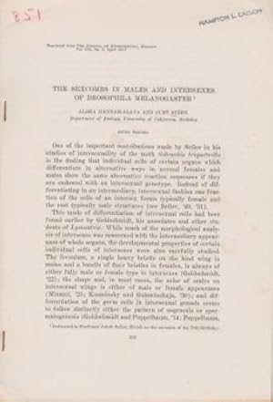 Seller image for The Sexcombs In Males And Intersexes Of Drosophila Melanogaster by Stern, Curt., Hannah-alava, Aloha. for sale by Robinson Street Books, IOBA