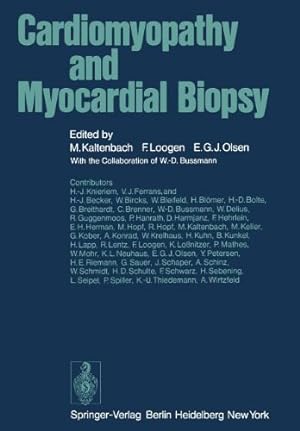 Seller image for Cardiomyopathy and Myocardial Biopsy [Paperback ] for sale by booksXpress