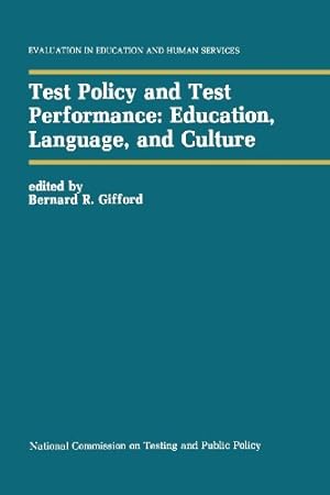 Seller image for Test Policy and Test Performance: Education, Language, and Culture (Evaluation in Education and Human Services) [Paperback ] for sale by booksXpress