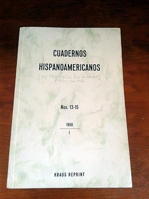 CUADERNOS HISPANOAMERICANOS. Nos. 13-15