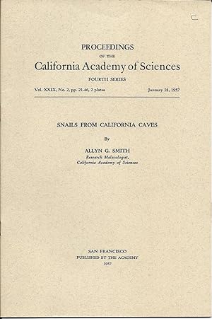 Snails from California Caves by Smith, Allyn G.