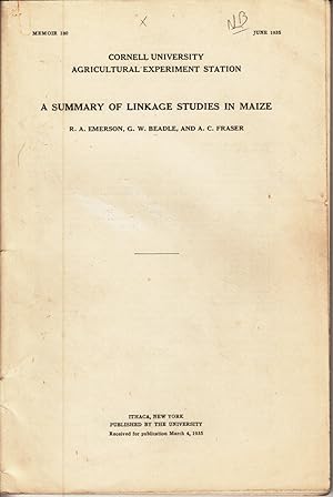 Imagen del vendedor de A Summary of Linkage Studies in Maize by Emerson, R.A.; Beadle, G.W.; Fraser, A.C. a la venta por Robinson Street Books, IOBA