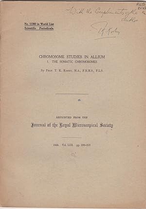 Chromosome Studies in Allium; I. The Somatic Chromosomes by Koshy, T.K.