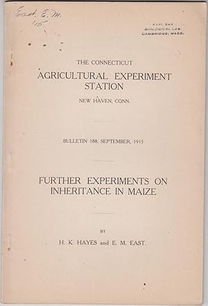 Seller image for Bulletin 188 Further Experiments on Inheritance in Maize by Hayes, H.K. and East, E.M. for sale by Robinson Street Books, IOBA
