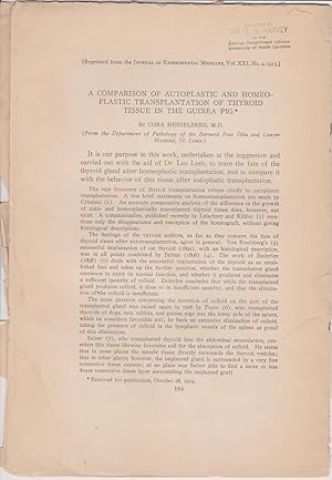 A Comparison of Autoplastic and Homeoplastic Transplantation of Thyroid Tissue in the Guinea Pig ...