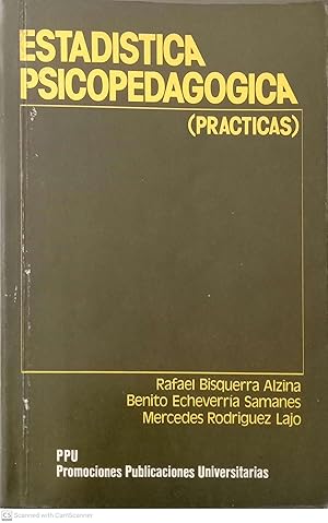 Seller image for Estadstica psicopedaggica (prcticas) for sale by Llibres Capra