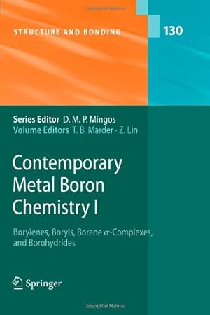 Imagen del vendedor de Contemporary Metal Boron Chemistry I: Borylenes, Boryls, Borane Sigma-Complexes, and Borohydrides (Structure and Bonding) [Paperback ] a la venta por booksXpress