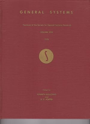 Bild des Verkufers fr General Systems: Yearbook of the Society for General Systems Research by Boulding, Kenneth and Porter, H.R., eds. zum Verkauf von Robinson Street Books, IOBA