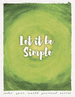 Bild des Verkufers fr Let It Be Simple [Soft Cover ] zum Verkauf von booksXpress