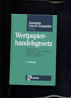 Image du vendeur pour Wertpapierhandelsgesetz Kommentar mis en vente par Antiquariat Buchkauz