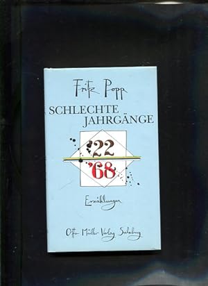 Seller image for Schlechte Jahrgnge Erzhlungen for sale by Antiquariat Buchkauz
