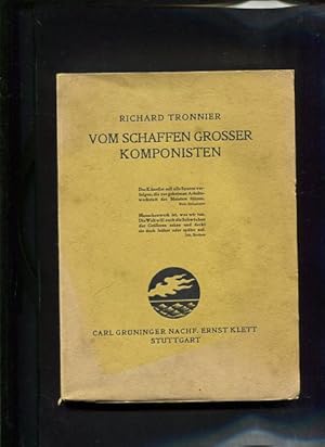 Imagen del vendedor de Vom Schaffen grosser Komponisten a la venta por Antiquariat Buchkauz