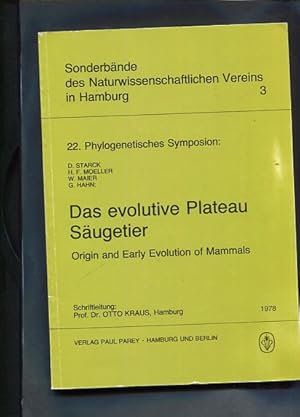 Seller image for Das evolutive Plateau Sugetier for sale by Antiquariat Buchkauz