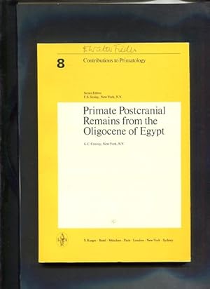 Seller image for Primate postcranial remains from the oligocene of Egypt. Contributions to primatology ; Vol. 8 for sale by Antiquariat Buchkauz