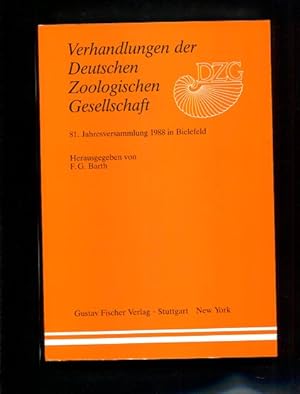 Verhandlungen der Deutschen Zoologischen Gesellschaft - 81. Jahresversammlung 1988 in Bielefeld.