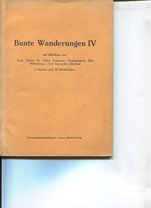 Seller image for Bunte Wanderungen IV. Mit 5 Skizzen und 32 Abbildungen. Das Benediktinerstift Gttweig; Das Helenental und seine Umgebung; Tulln; Der Neusiedlersee; Steyr. = 5 Hefte Heimatkundliche Wanderungen. for sale by Antiquariat Buchkauz