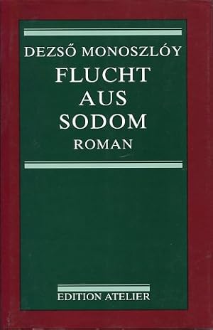 Bild des Verkufers fr Flucht aus Sodom. Roman zum Verkauf von Antiquariat Buchkauz