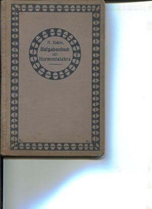 Bild des Verkufers fr Aufgabenbuch zu E. Friedr. ( Ernst Fiedrich ) Richters Harmonielehre. zum Verkauf von Antiquariat Buchkauz