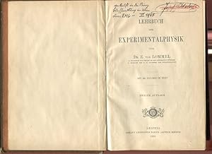Imagen del vendedor de Lehrbuch der Experimentalphysik. mit 430 Figuren im Text. a la venta por Antiquariat Buchkauz