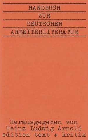 Seller image for Handbuch zur deutschen Arbeiterliteratur. Nur Band 2: Bibliographie for sale by Antiquariat Buchkauz