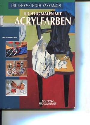 Bild des Verkufers fr Richtig malen mit Acrylfarben zum Verkauf von Antiquariat Buchkauz