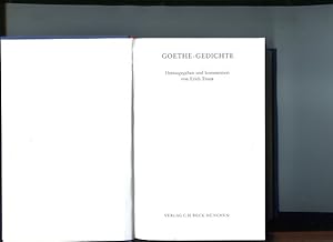 Bild des Verkufers fr Goethe - Gedichte. zum Verkauf von Antiquariat Buchkauz