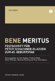 Seller image for Bene meritus - Festschrift fr Peter Schachner-Blazizek zum 65. Geburtstag. hrsg. von Anni Koubek. for sale by Antiquariat Buchkauz