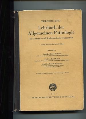 Seller image for Lehrbuch der allgemeinen Pathologie fr Tierrzte und Studierende der Tiermedizin. for sale by Antiquariat Buchkauz