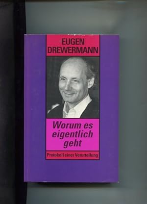 Bild des Verkufers fr Worum es eigentlich - geht Protokoll einer Verurteilung. zum Verkauf von Antiquariat Buchkauz