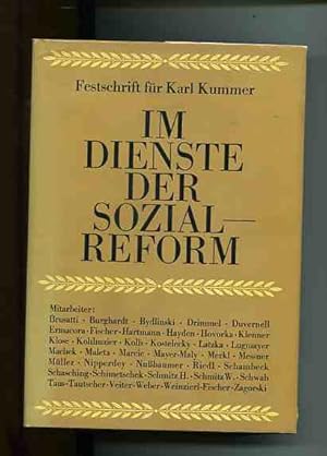 Im Dienste der Sozialreform Festschrift für Karl Kummer.