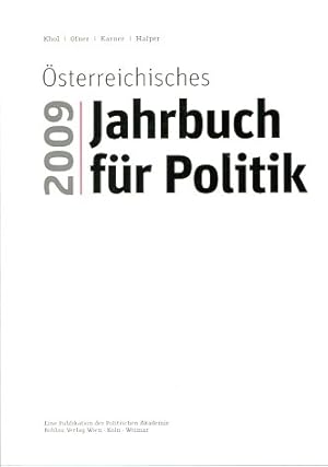 Bild des Verkufers fr sterreichisches Jahrbuch fr Politik 2009. Eine Pubikation der Politischen Akademie. zum Verkauf von Antiquariat Buchkauz