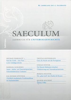 Immagine del venditore per Saeculum - 63. Jahrgang 2013, 2. Halbband, Jahrbuch fr Universalgeschichte venduto da Antiquariat Buchkauz