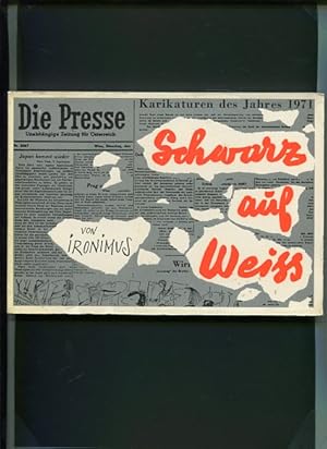 Schwarz auf Weiss 1971 - 16. Band - Karikaturen aus den Veröffentlichen der Presse im Jahre 1971.