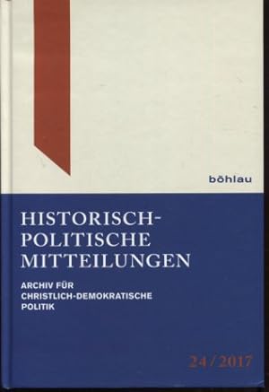 Seller image for Historisch-Politische Mitteilungen: Archiv fr Christlich-Demokratische Politik. Band 24 for sale by Antiquariat Buchkauz