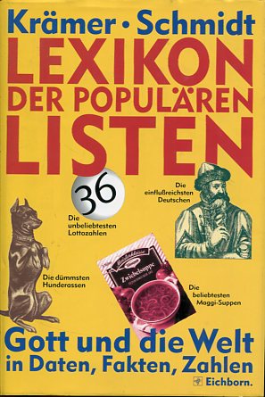 Seller image for Lexikon der populren Listen - Gott und die Welt in Daten, Fakten, Zahlen for sale by Antiquariat Buchkauz