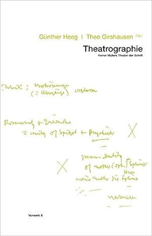 Seller image for Theatrographie - Heiner Mllers Theater der Schrift. for sale by Antiquariat Buchkauz