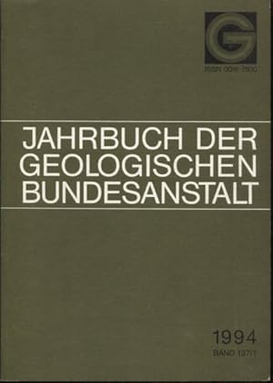 Bild des Verkufers fr Jahrbuch der geologischen Bundesanstalt 1994 - 4 Hefte. zum Verkauf von Antiquariat Buchkauz