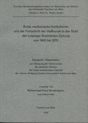 Ärzte, medizinische Institutionen und der Fortschritt der Heilkunde in der Sicht der Leipziger Il...