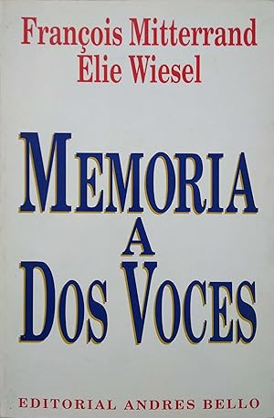 Image du vendeur pour Memoria a DOS Voces (Spanish Edition) mis en vente par Green Libros