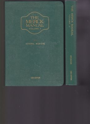 Bild des Verkufers fr The Merck Manual of Diagnosis and Therapy, Volumes I & II by Berkow, Robert, editor zum Verkauf von Robinson Street Books, IOBA