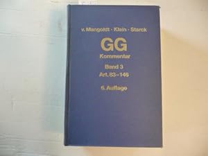 Bild des Verkufers fr Kommentar zum Grundgesetz. Band 3. Artikel 83 bis 146 zum Verkauf von Gebrauchtbcherlogistik  H.J. Lauterbach