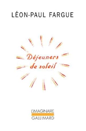 Bild des Verkufers fr Djeuners de soleil zum Verkauf von JLG_livres anciens et modernes