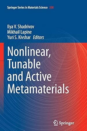 Seller image for Nonlinear, Tunable and Active Metamaterials (Springer Series in Materials Science) [Soft Cover ] for sale by booksXpress